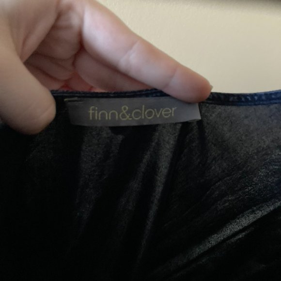 Blue Acid Wash Long Sleeveless Top - Picture 4 of 4